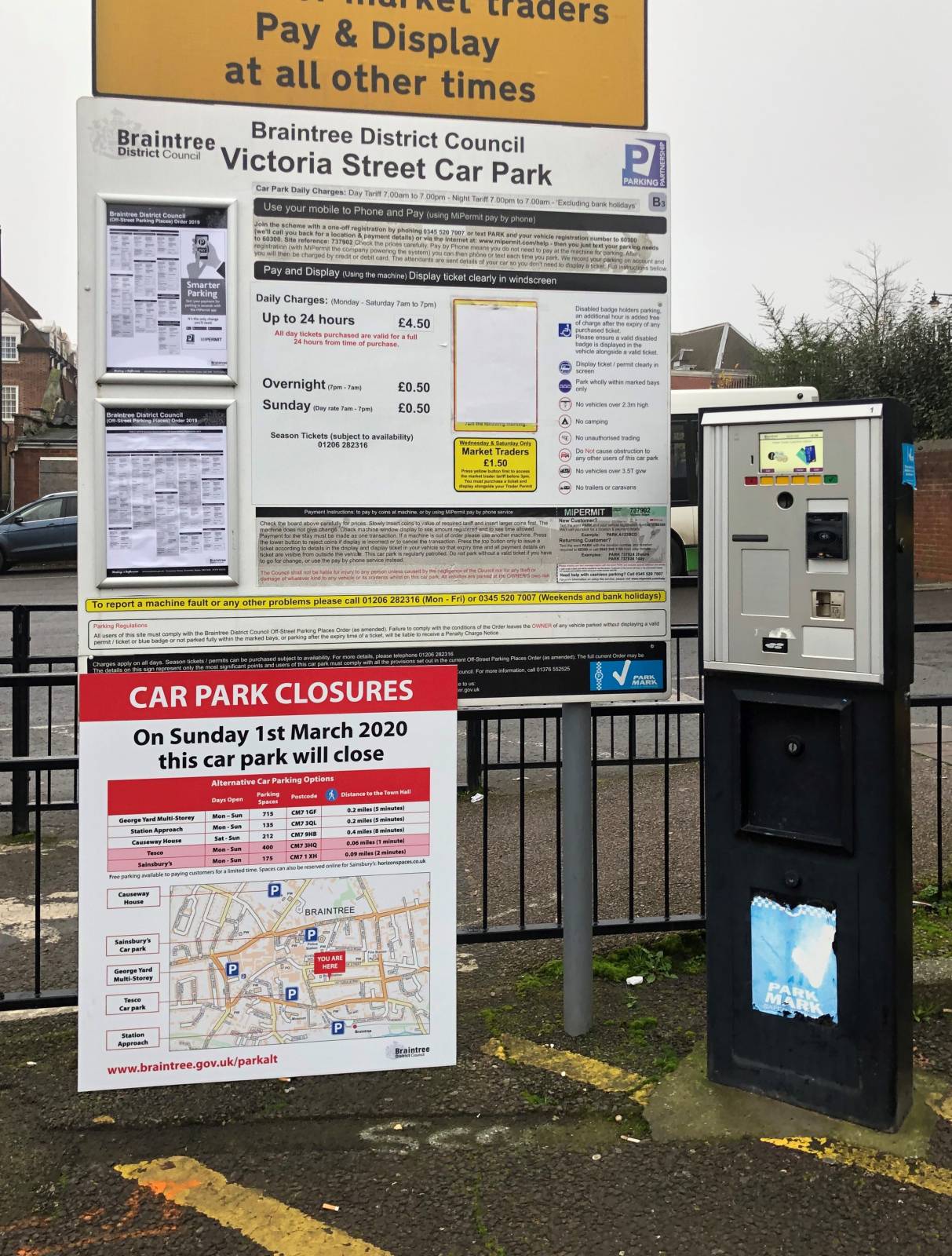 car park closures