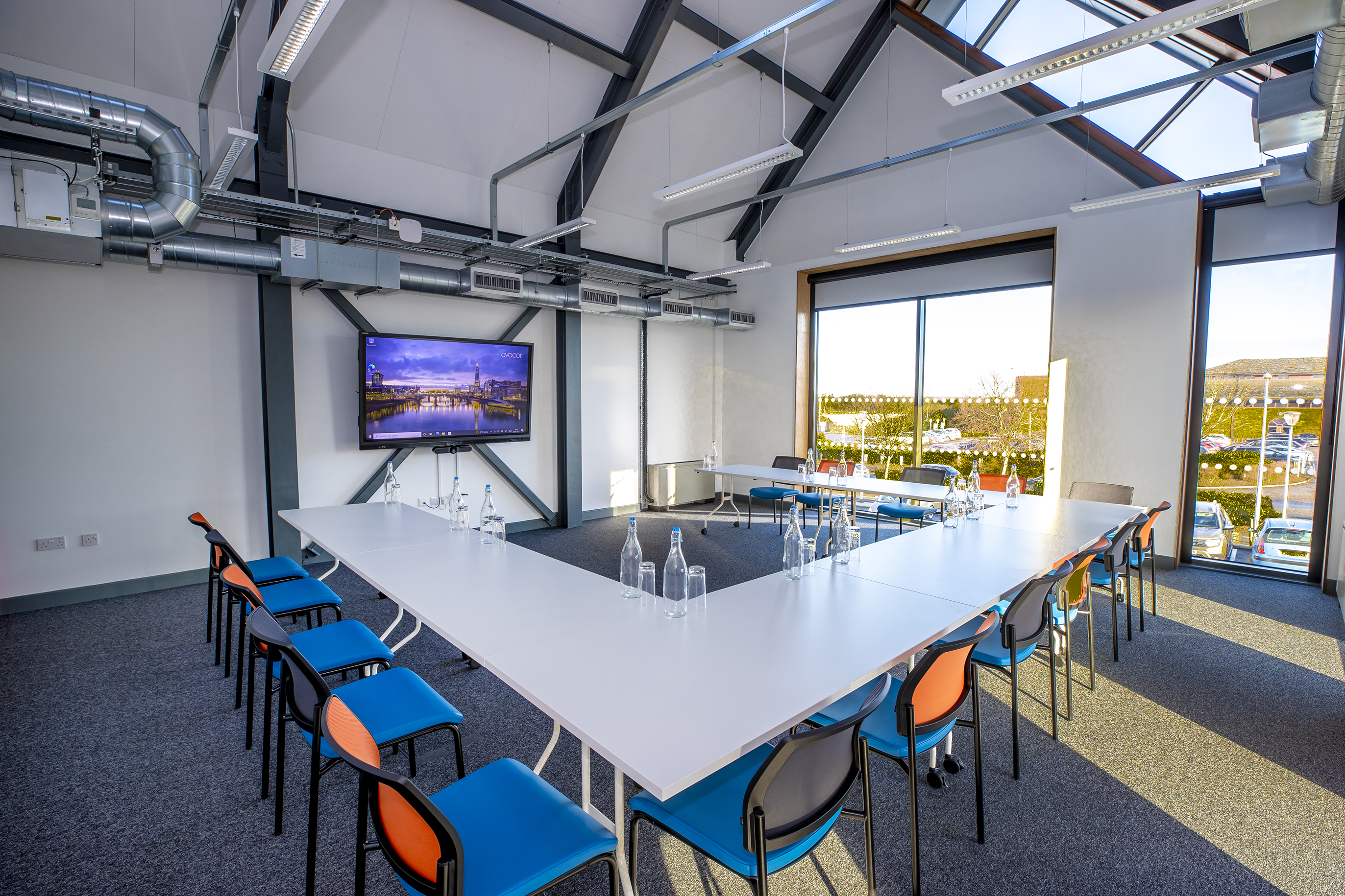Chairmans room with people