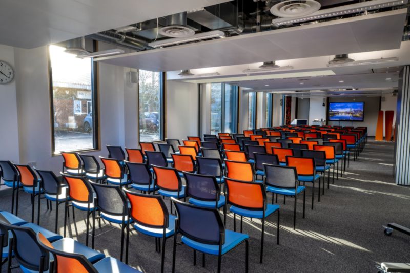 Full conference room at I-Construct