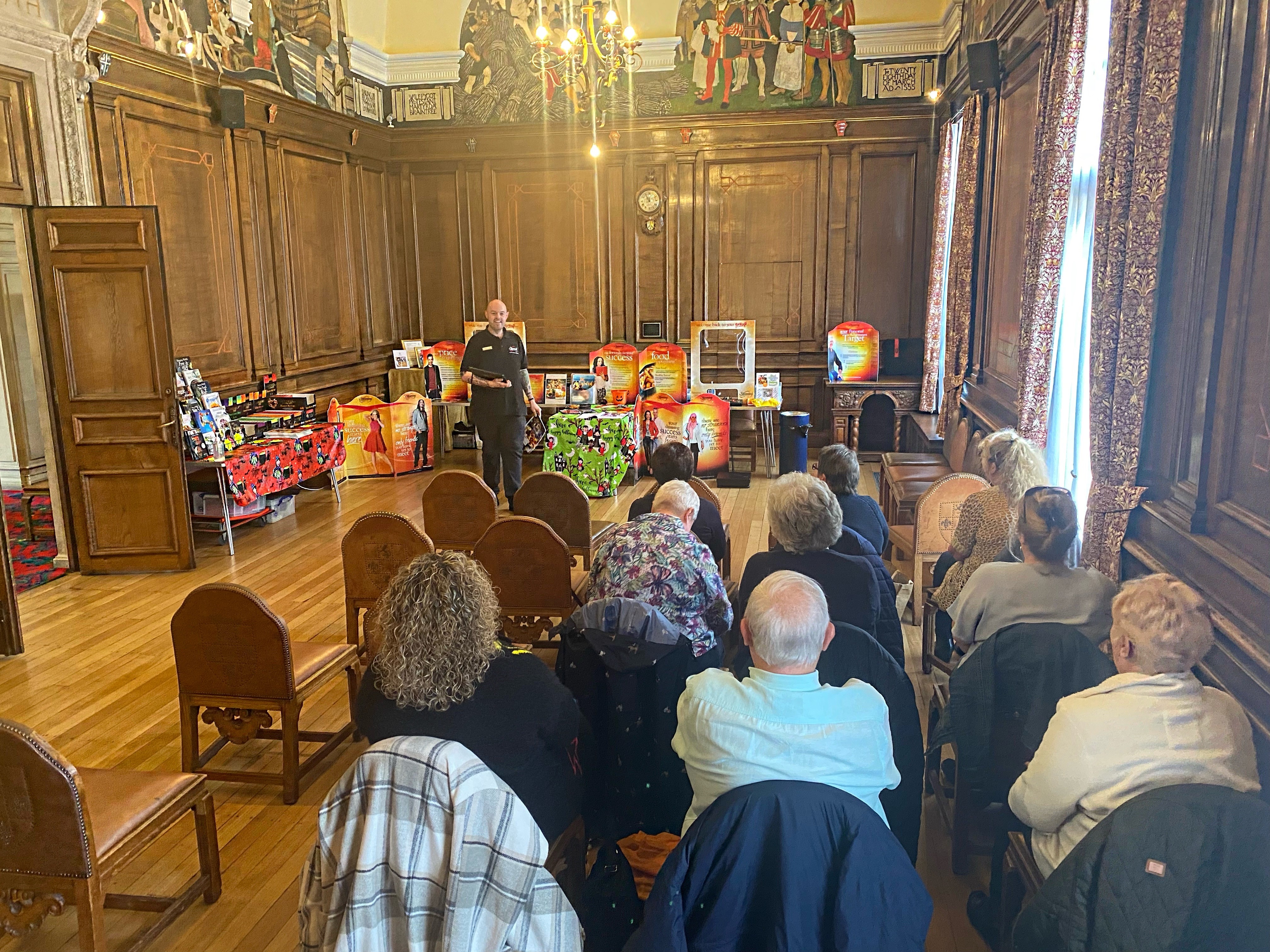 Council chamber with slimming world group