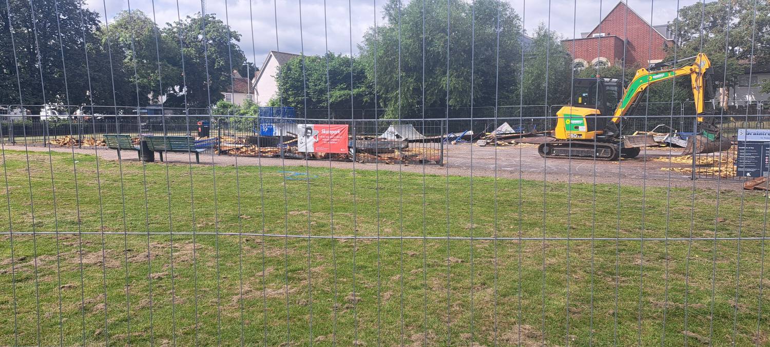 Weavers Park, Skate Park, Braintree construction image