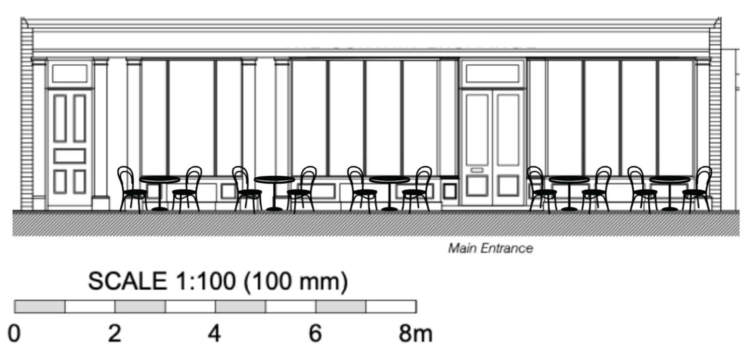 26 00466 Pl - furniture layout for the main entrance