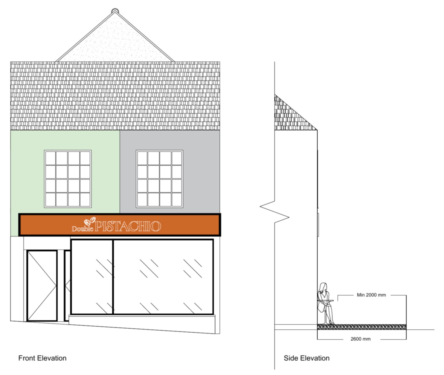 Notice of Application for a Pavement Licence - 26/00769/PL - photo of front elevation and side elevation
