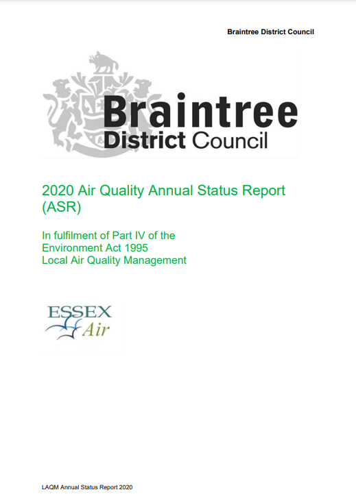 Decorative thumbnail image for air quality report 2020 