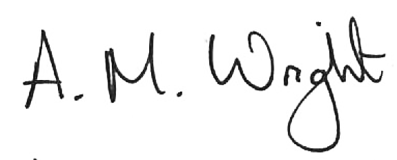 Andy wright signature