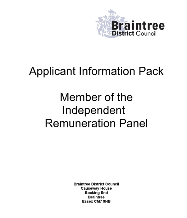Decorative thumbnail image for member of the independent remuneration panel applicant information pack 