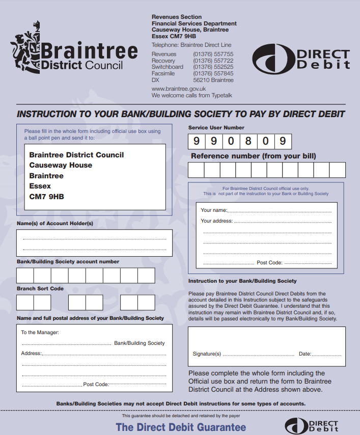 Decorative thumbnail image for the direct debit form