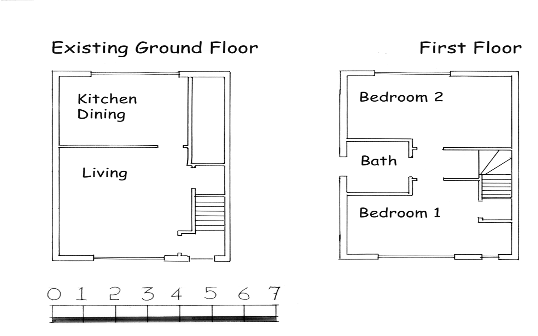 Elevations floor plans and roof plans 1