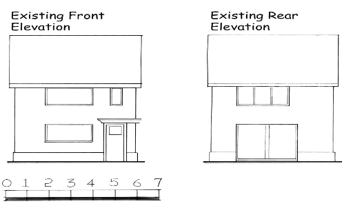 Elevations floor plans roof plans 3