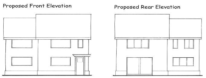 Elevations floor plans roof plans 4