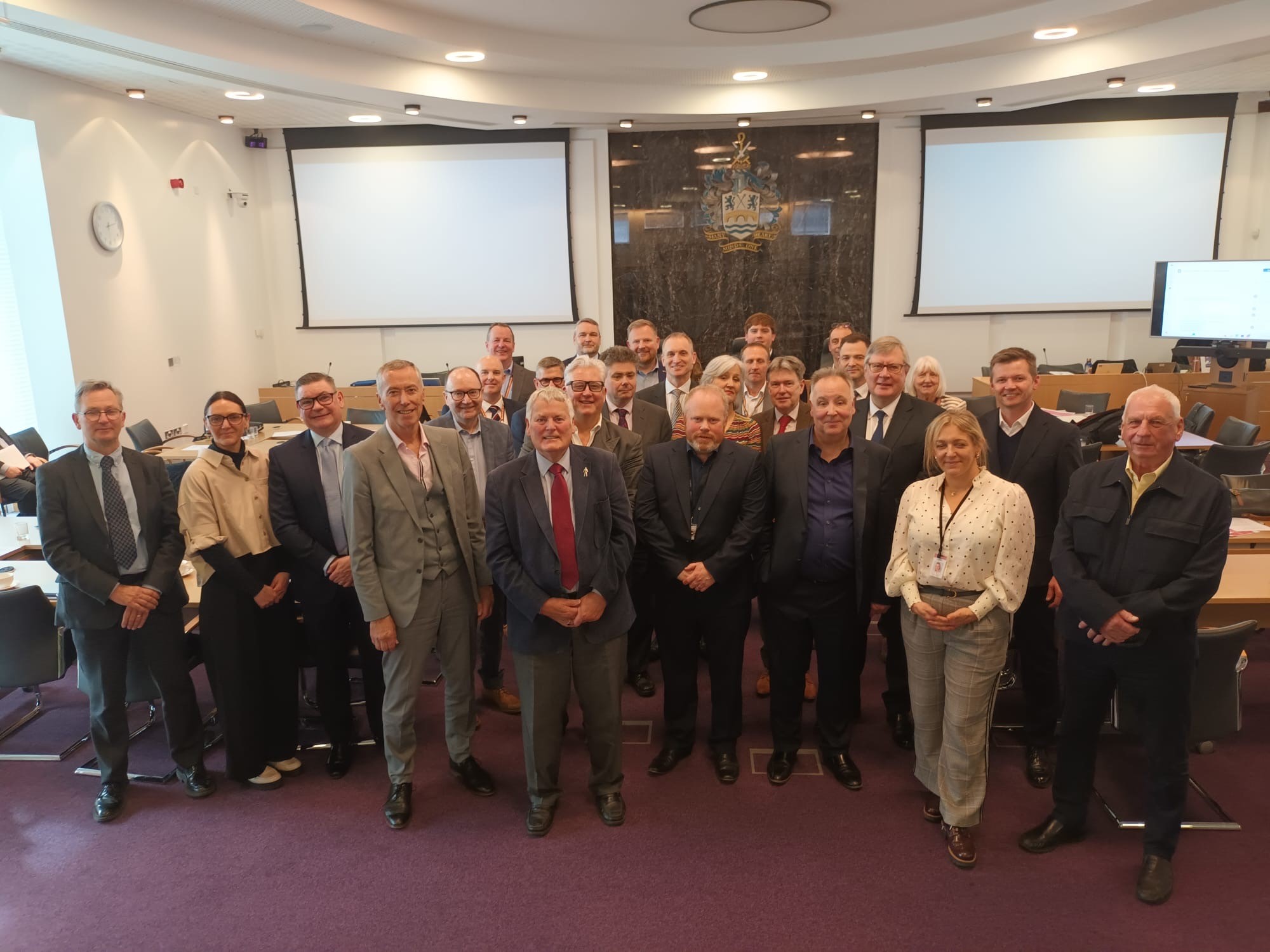 Essex leaders and chief executives at a meeting on 21 march 2025 - Image