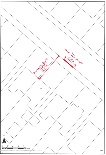 Example of block plan 1200 or 1500 scale