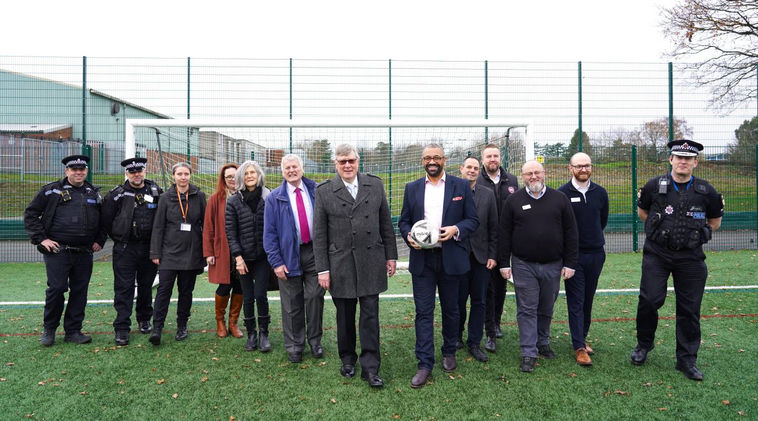 Group photo of partners working together on the Safer Streets project.