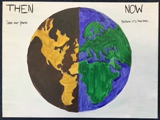 Honywood school climate change poster
