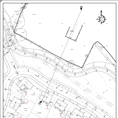 Drawing of listed building from birds eye view