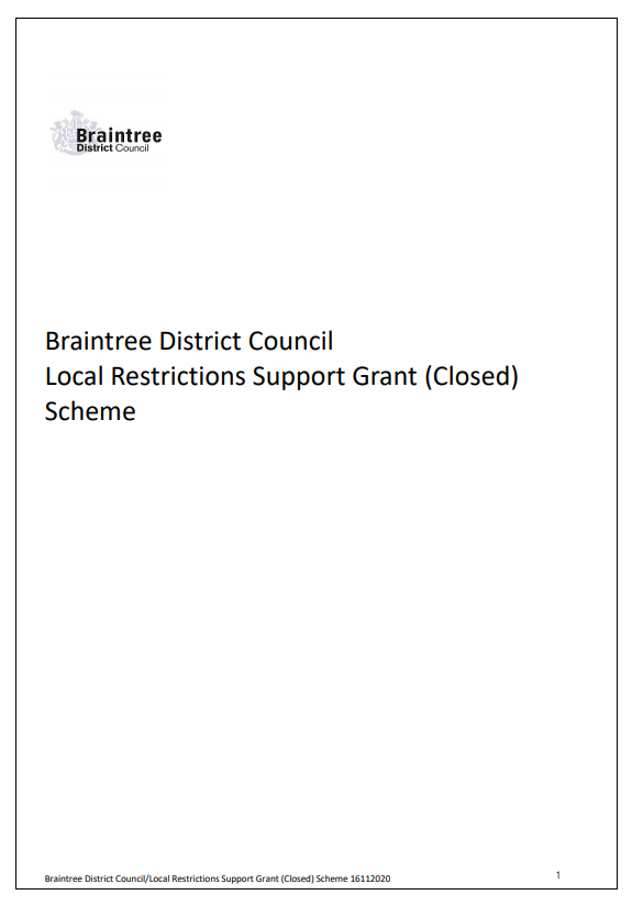 Decorative thumbnail image for Local restrictions support grant closed download