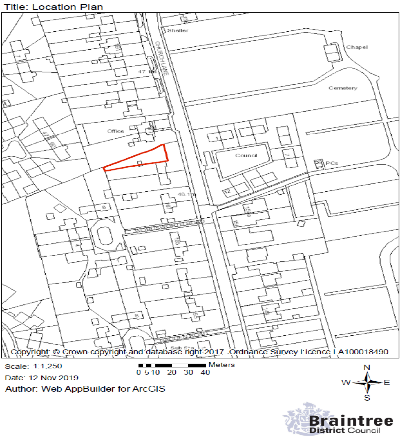 labelled map to show a location plan