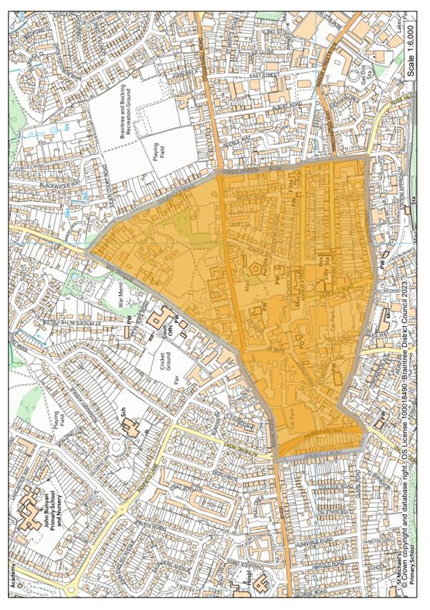 Decorative thumbnail image for Map of area of Public Spaces Protection Order 