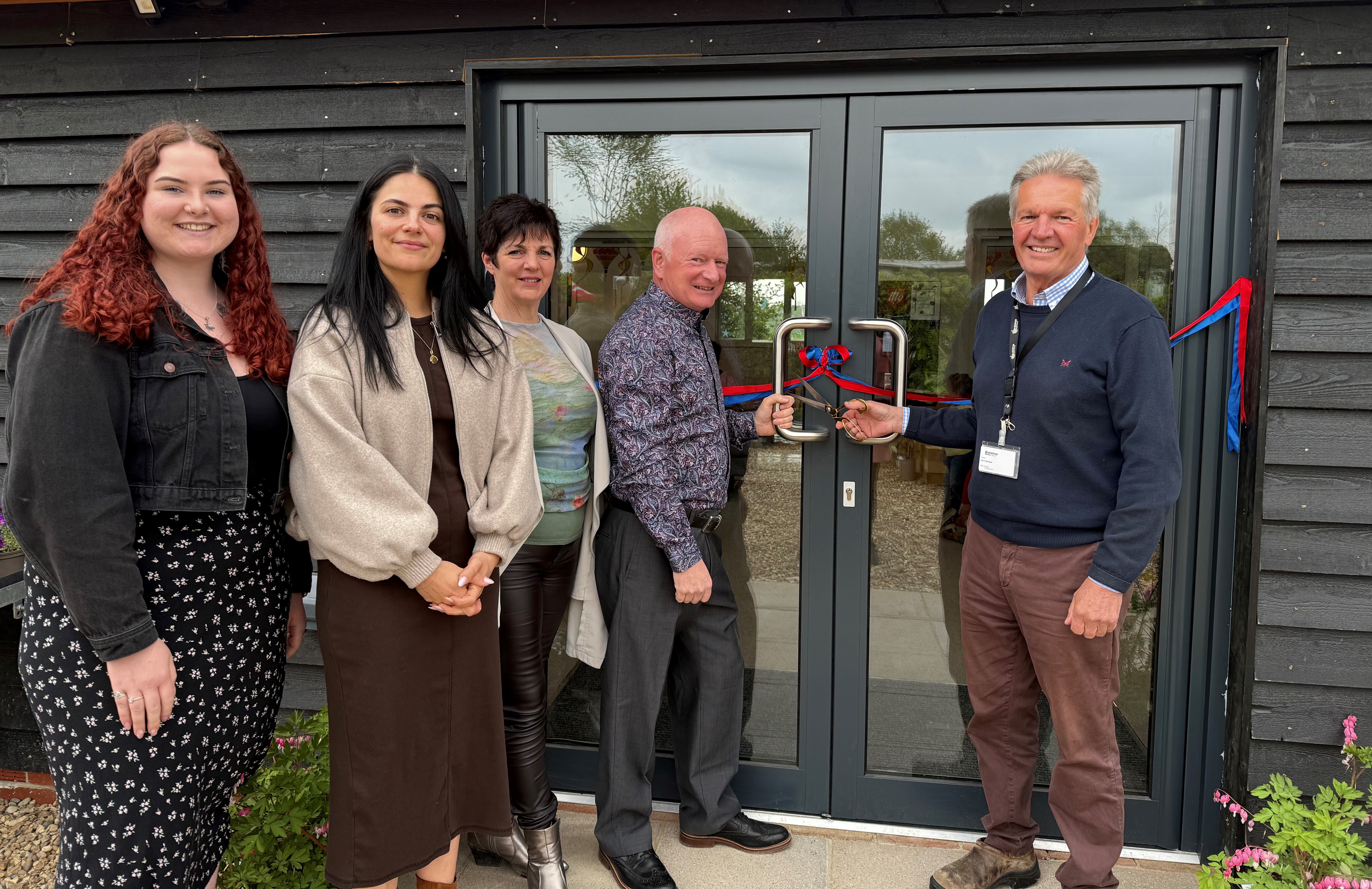 Ribbon cutting ceremony at Spring Croft swimming pool