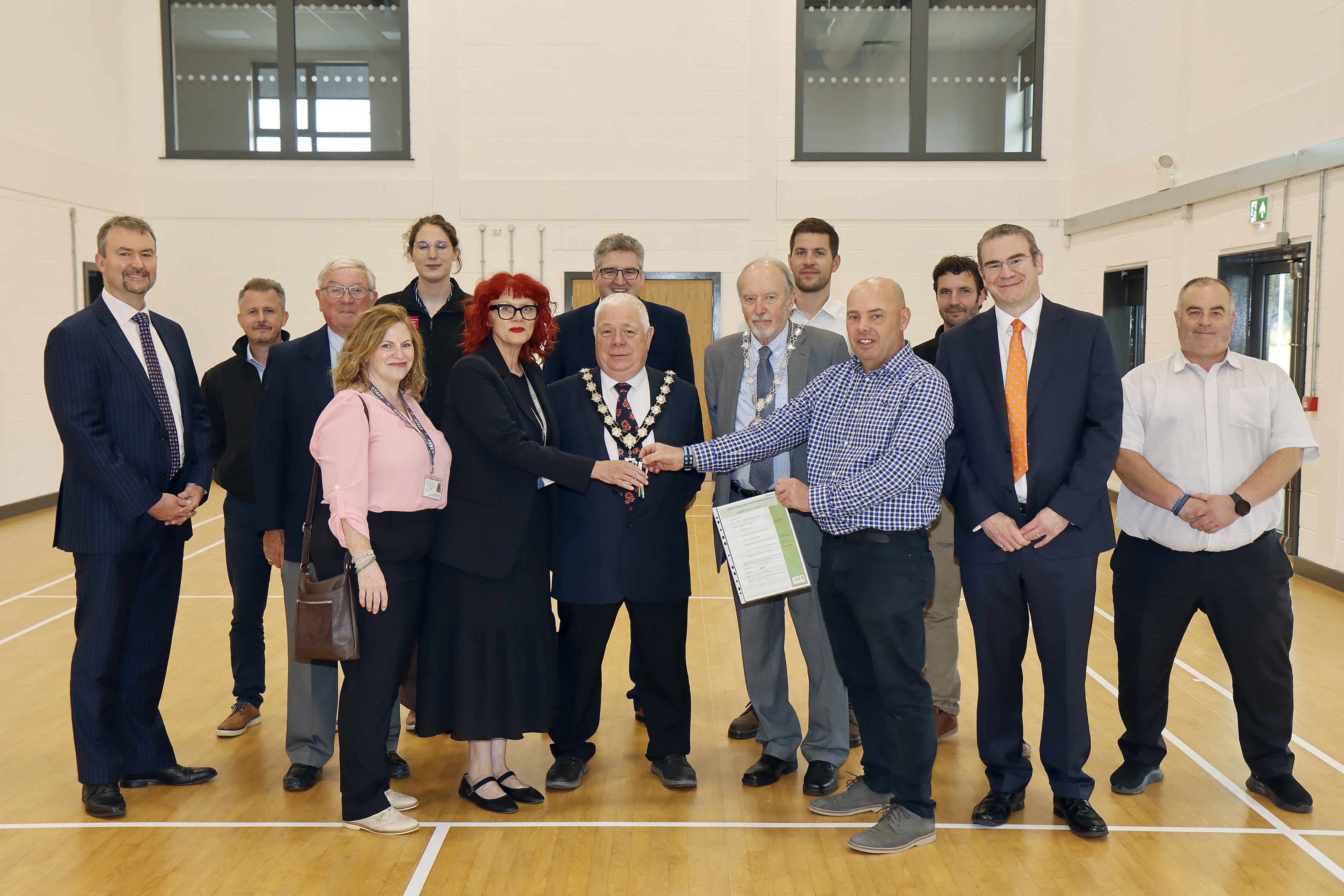 Councillors and officers from Braintree District Council and Witham Town Council joined representatives from construction company SEH French and design consultancy Ingleton Wood as SEH French officially handed over the keys to the new facility.