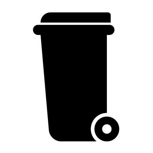 grey bin icon