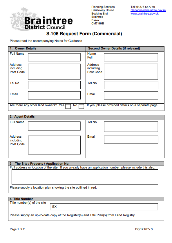 Decorative thumbnail image for S106 request form commercial development thumbnail