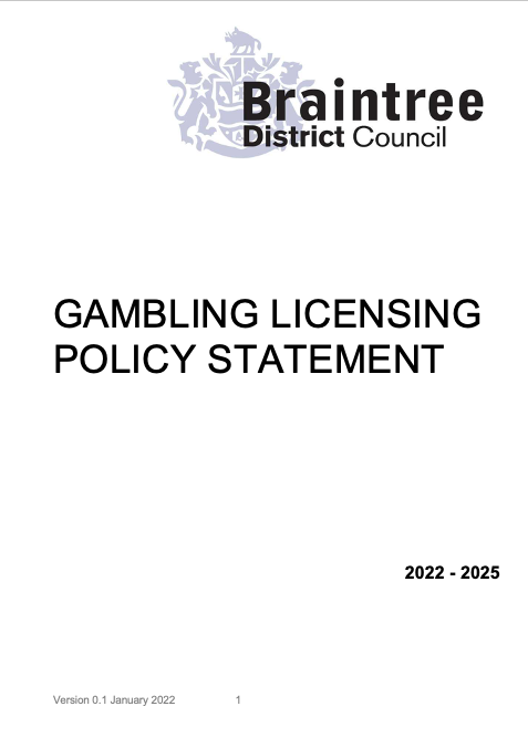 Gambling Licensing Policy Statement 2022-2025