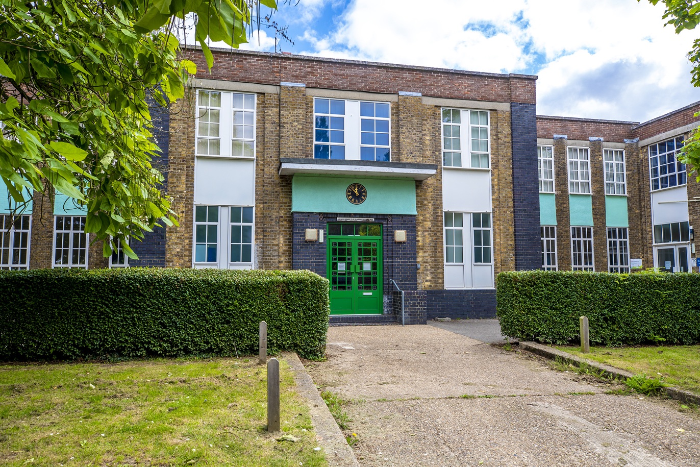 Silver end village hall outside of building - Image