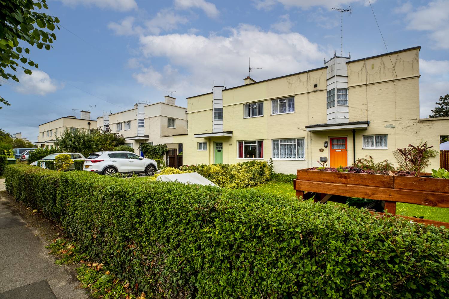 Houses in Silver End built in International Modernist style