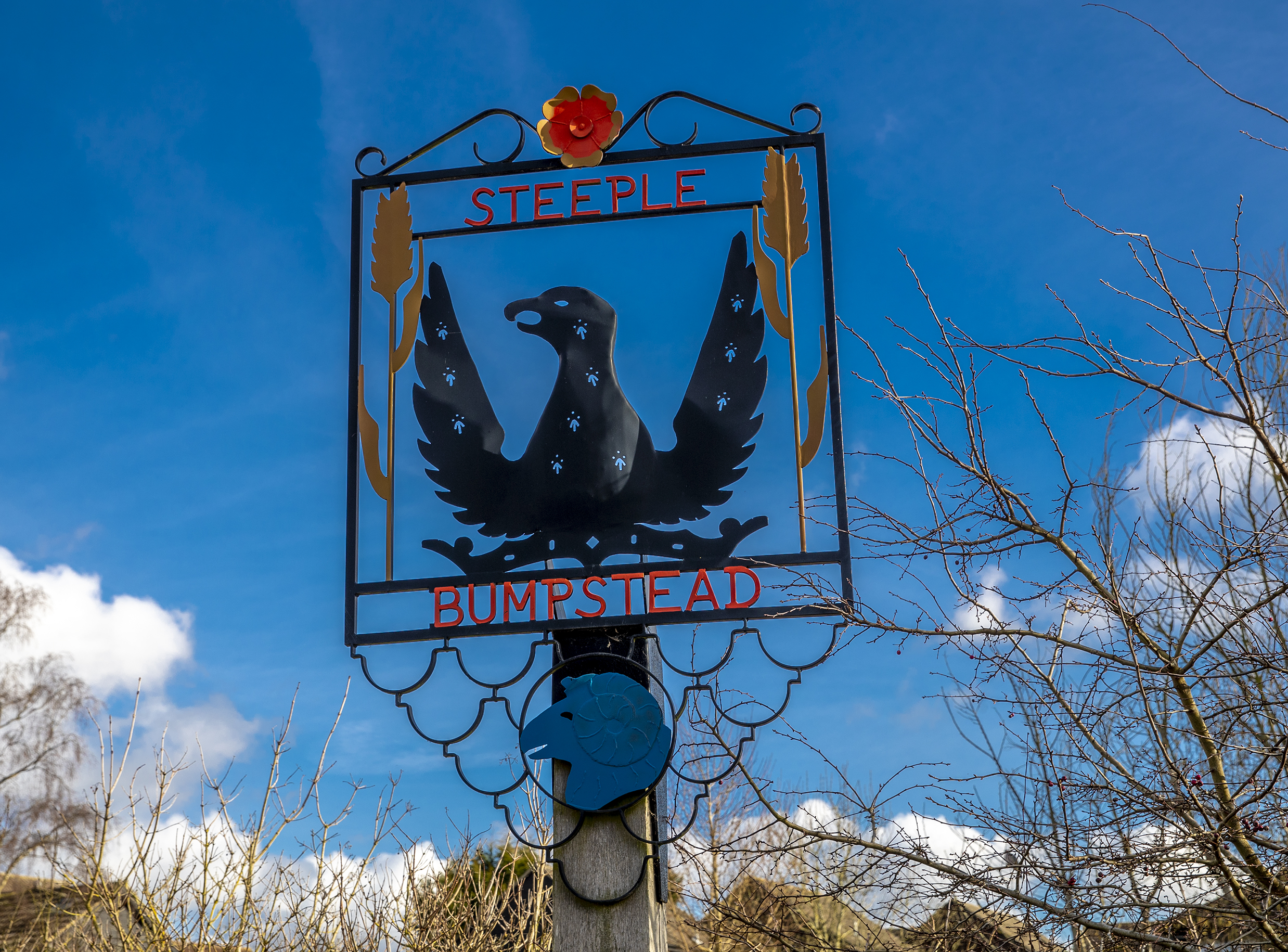 Steeple bumpstead village sign - Image