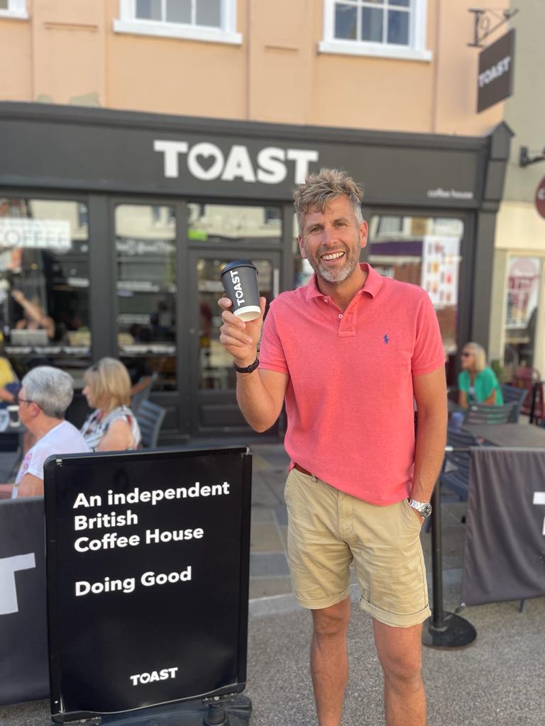 A photo of TOAST, an independent British coffee chain with a café based in Braintree town centre