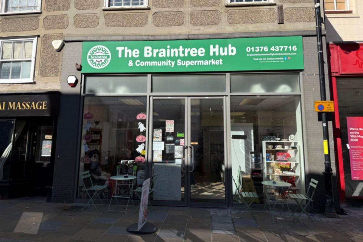 The Braintree Hub shop front