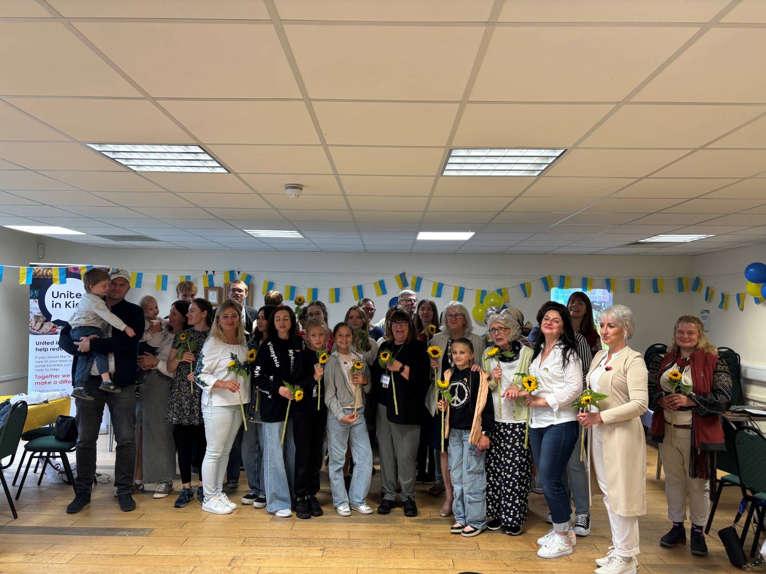 Ukraine independence day group photo of Ukraine guests, sponsors and councillors - Image