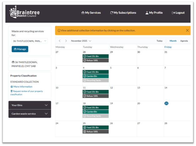 Decorative thumbnail image for the Waste Management Portal