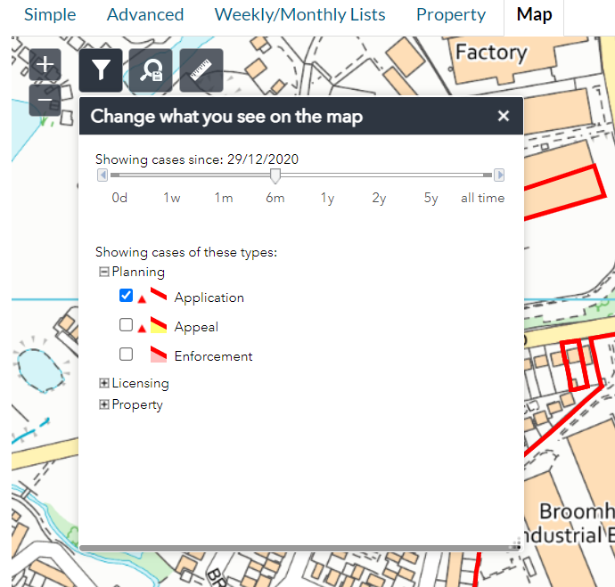 Map changes