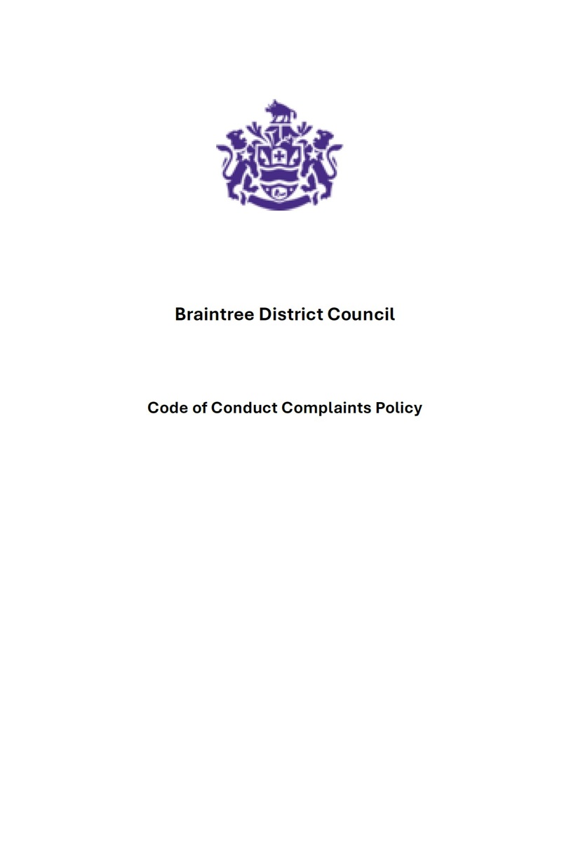 Code of conduct complaints policy preview