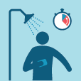 Image of taking a shorter shower