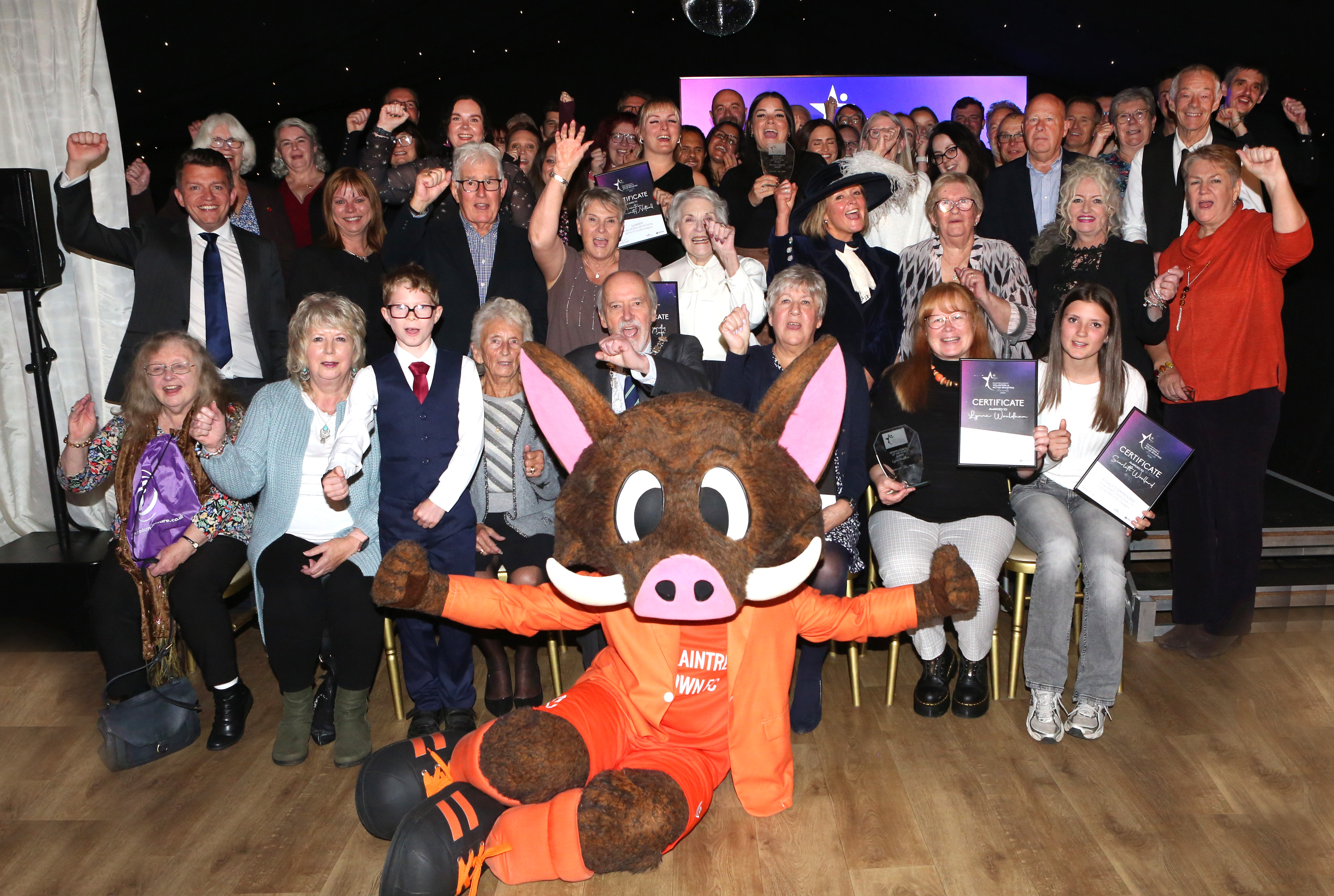 Group photos of award winners and highly commended.