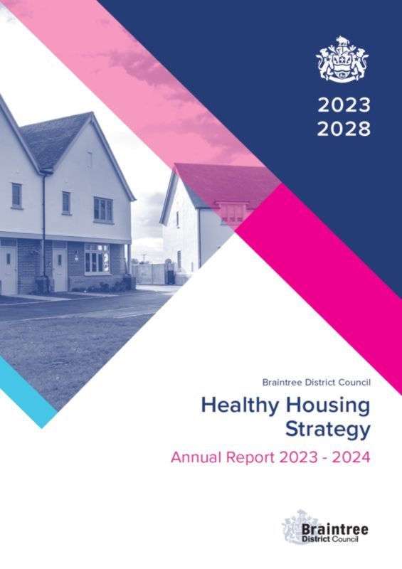 Healthy housing strategy annual report 2023 2024 front cover preview