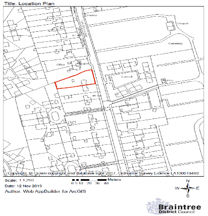 labelled map to show a location plan