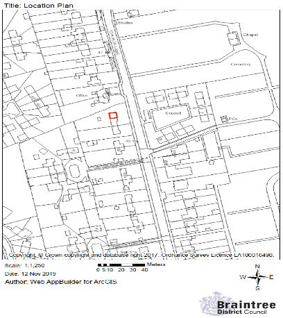 labelled map to show a location plan