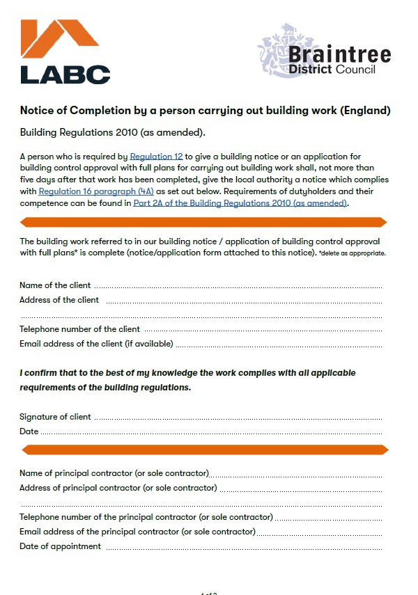 Notice of completion June 2026 preview front page