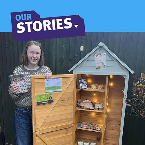 Our stories tile with image of Jess's Good Life store