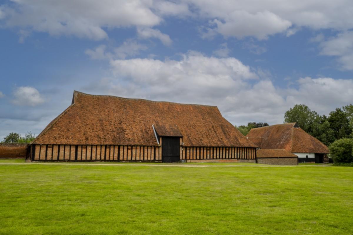 Cressing temple barn landscape photo