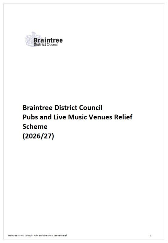 Decorative thumbnail image for the policy for the Pubs and Live Music Venues Relief Scheme (2026/2027)