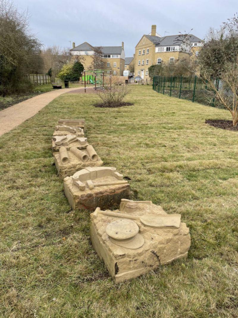 Rose hill park looped woodland walk path