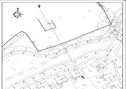 Example drawing of a section for a planning application