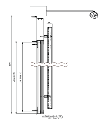 Example drawing of a section for a planning application