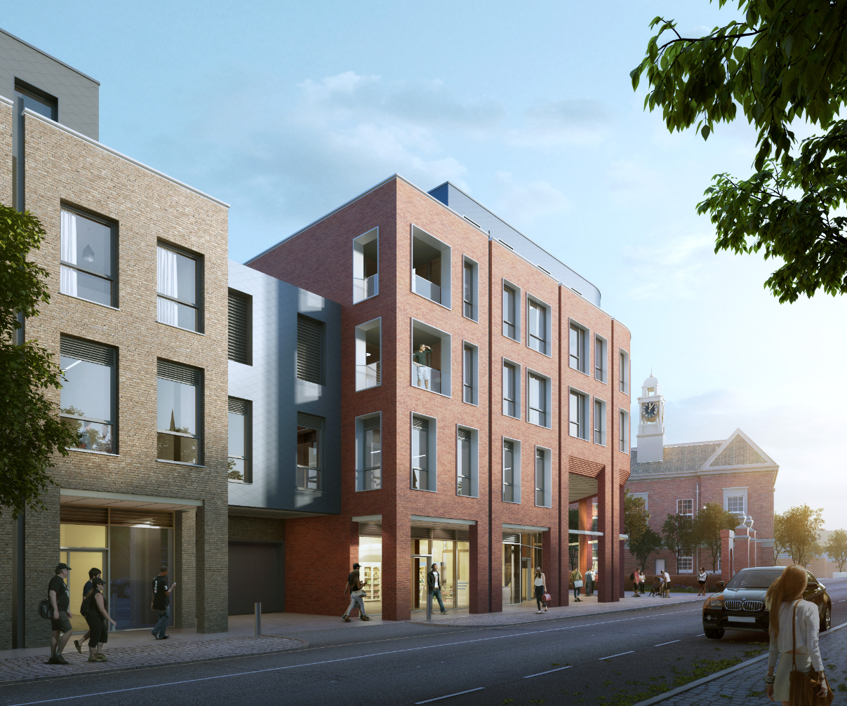 artist impression of new buildings in Braintree town centre