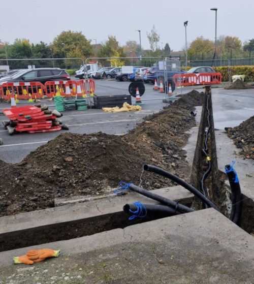 Map of Witham leisure centre and car park phase one changes
